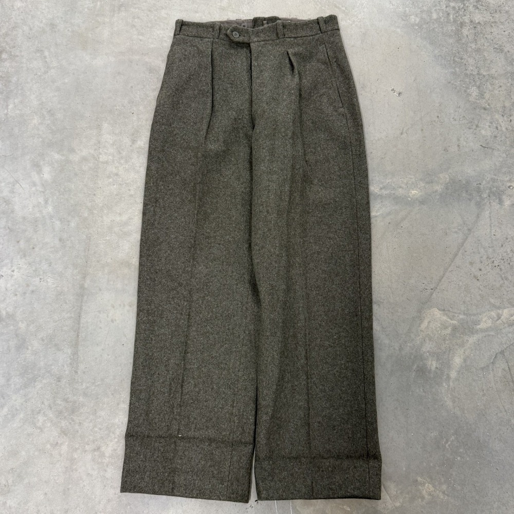 CBV Karlskrona Wool Trousers Mens 100 Gray Good 1958 Swedish Military Pants